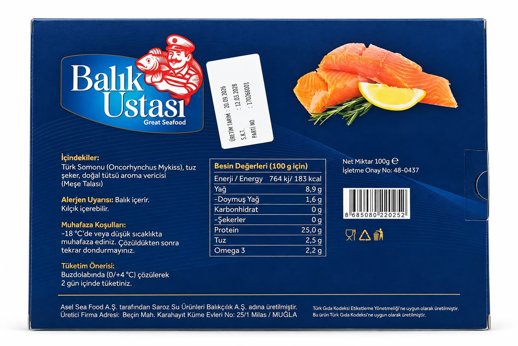 Somon Füme Dilimli (100 gr) 3 Adet