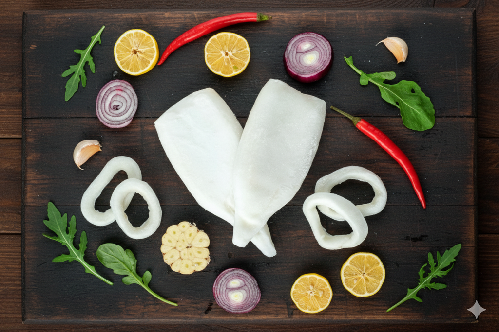 Tüp Kalamar (Temizlenmiş) Kg